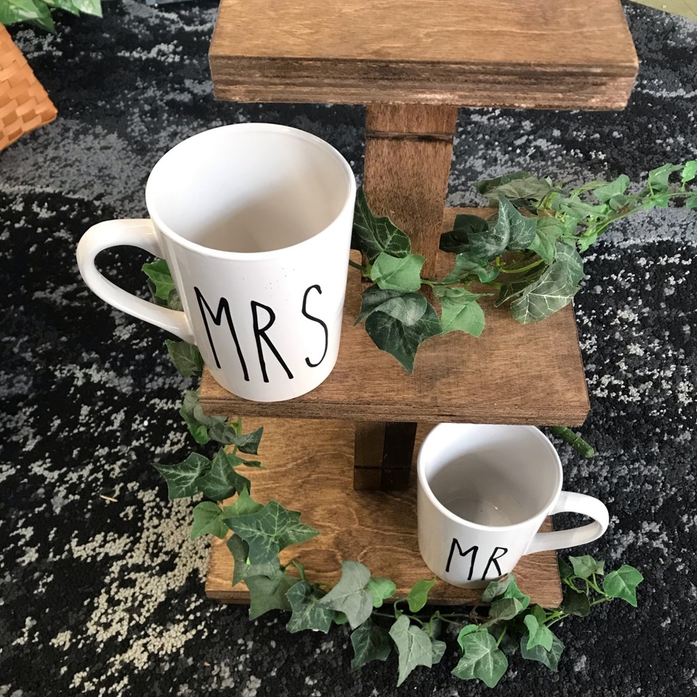 Rae Dunn Inspired Mugs & Mug Stand